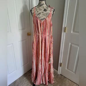 City Chic Striped Multicolor Maxi Dress